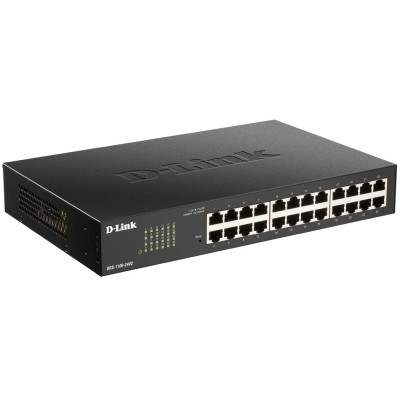 D-Link DGS-1100-24V2 24-Port Managed Gigabit Ethernet Switch, fanless, desktop
